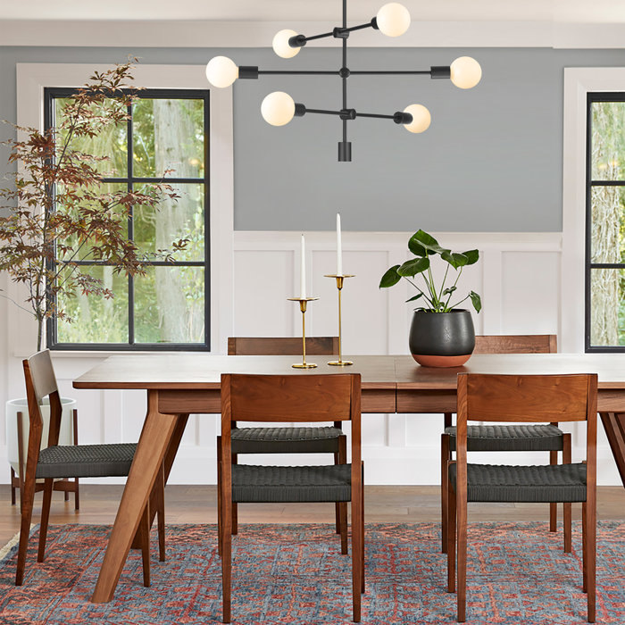 Mercer41 Dycus 6 - Light Dimmable Sputnik Modern Linear Chandelier